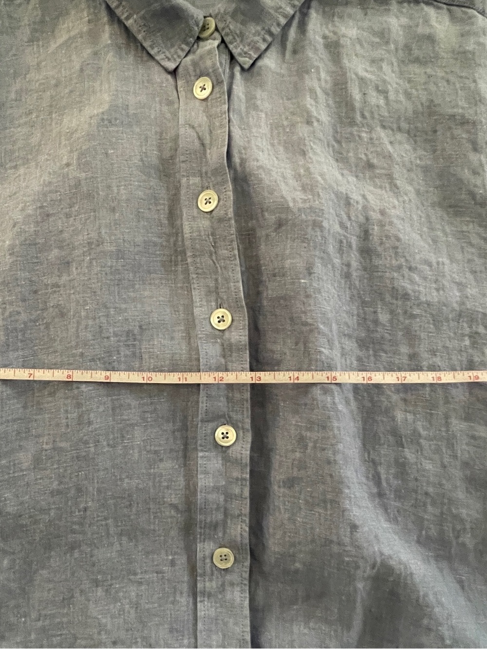 J.Crew Capitaine Light Blue Linen Tie-Waist Shirt Dress Women's XL - Picture 8 of 11